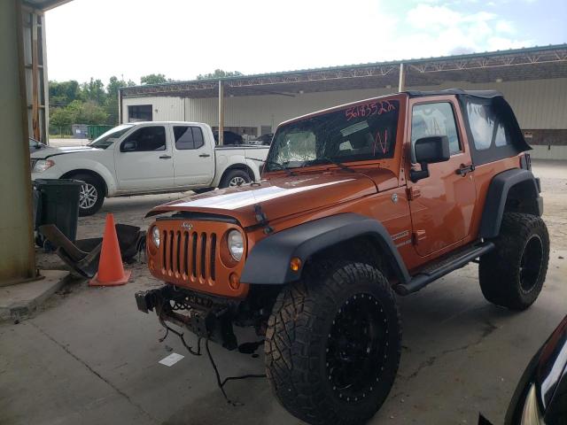 1J4AA2D17AL205826 - 2010 JEEP WRANGLER S ORANGE photo 2