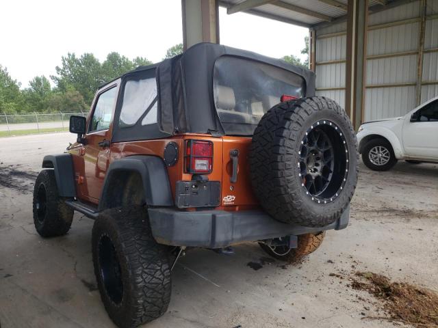 1J4AA2D17AL205826 - 2010 JEEP WRANGLER S ORANGE photo 3