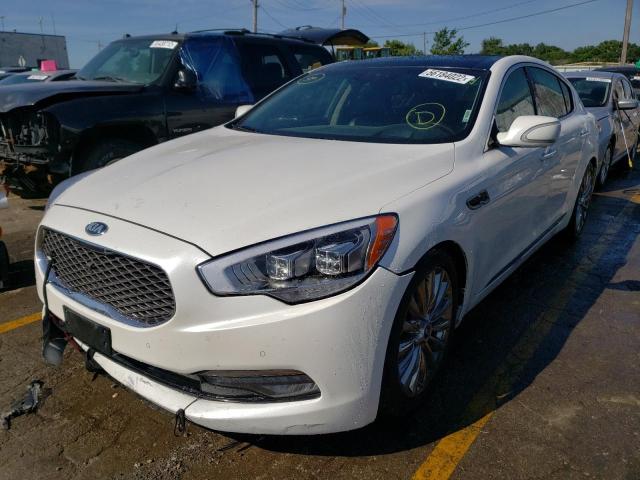 KNALW4D41F6020616 - 2015 KIA K900 WHITE photo 2