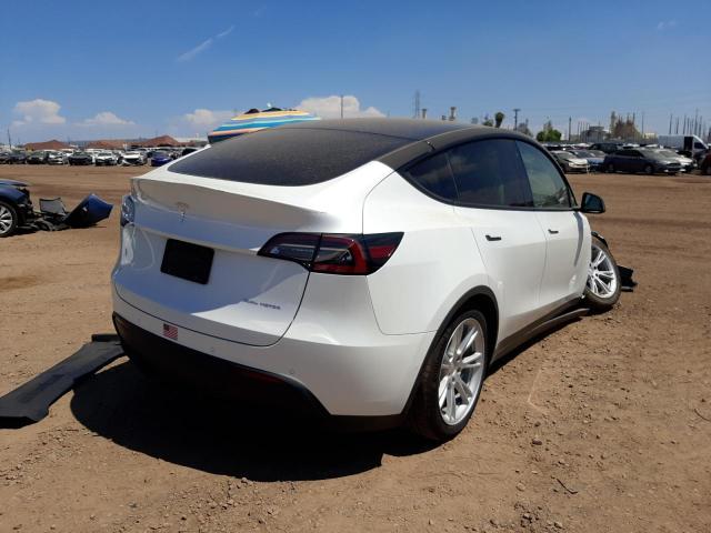 5YJYGDEE8LF020531 - 2020 TESLA MODEL Y Blanc photo 4