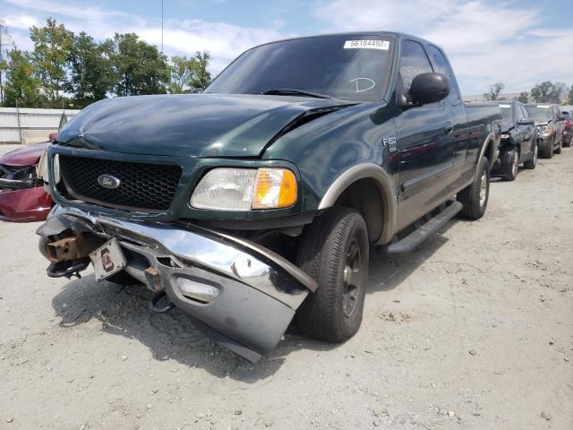 1FTRX18W93NB38452 - 2003 FORD F150 GREEN photo 2