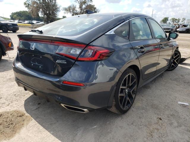 19XFL1H81NE014540 - 2022 HONDA CIVIC SPOR GRAY photo 4