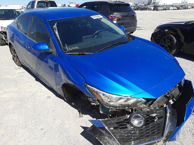 3N1AB8CVXMY298320 - 2021 NISSAN SENTRA SV BLUE photo 1