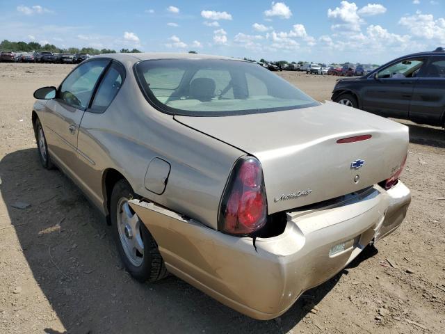 2G1WW12E449316674 - 2004 CHEVROLET MONTE CARL ბეჟი ფოტო 3
