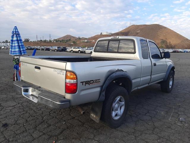 5TEWN72N04Z343944 - 2004 TOYOTA TACOMA XTR SILVER photo 4