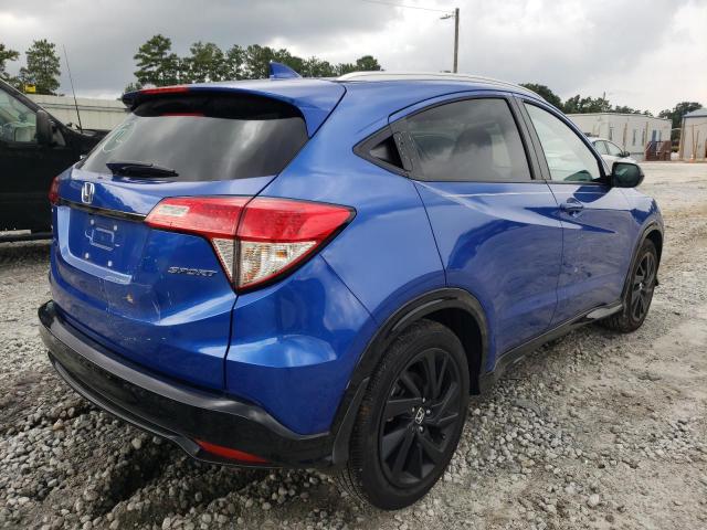 3CZRU5H18NM711126 - 2022 HONDA HR-V SPORT BLUE photo 4