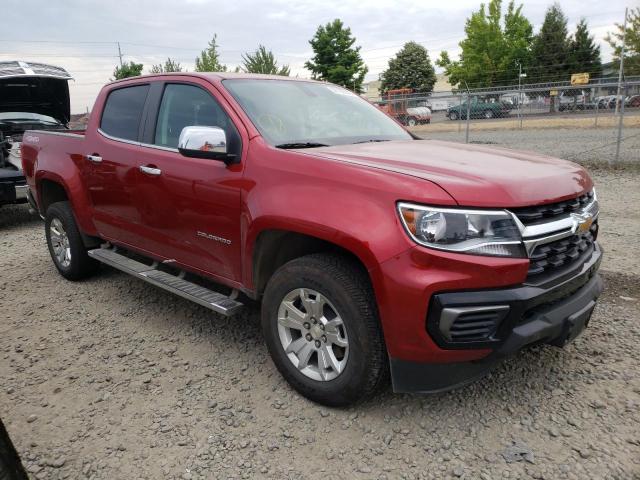1GCGTCEN3M1227954 - 2021 CHEVROLET COLORADO L RED photo 1
