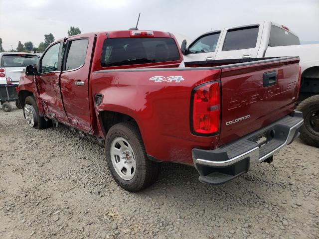 1GCGTCEN3M1227954 - 2021 CHEVROLET COLORADO L RED photo 3