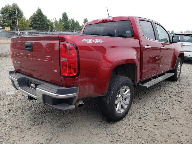 1GCGTCEN3M1227954 - 2021 CHEVROLET COLORADO L RED photo 4