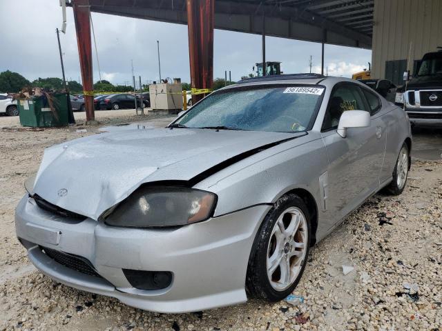 KMHHN65F06U188617 - 2006 HYUNDAI TIBURON GT SILVER photo 2