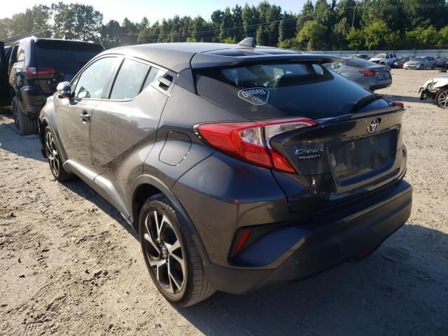 NMTKHMBX6JR008443 - 2018 TOYOTA C-HR XLE GRAY photo 3