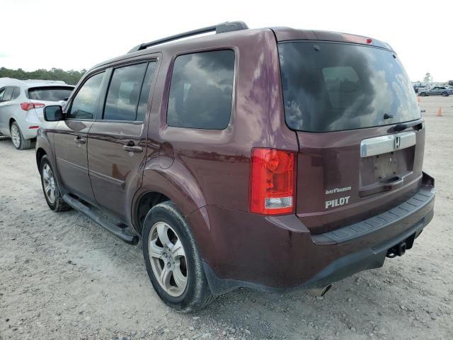 5FNYF3H54DB032928 - 2013 HONDA PILOT EXL BURGUNDY photo 3