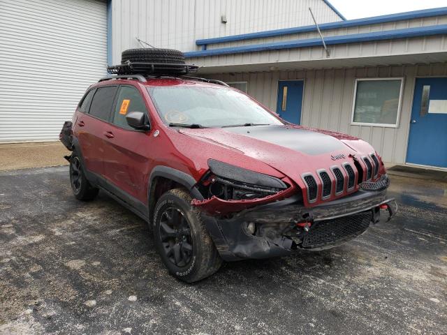 1C4PJMBS7FW540565 - 2015 JEEP CHEROKEE T RED photo 1