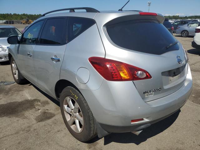 JN8AZ18W69W106430 - 2009 NISSAN MURANO S SILVER photo 3