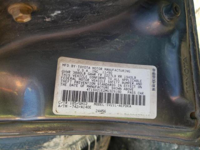 4T1SV21E2MU329180 - 1991 TOYOTA CAMRY DLX GRAY photo 10