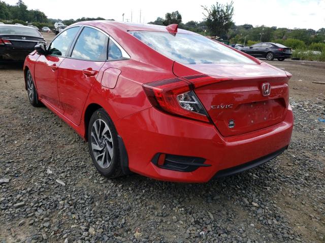 2HGFC2F79JH506054 - 2018 HONDA CIVIC EX RED photo 3