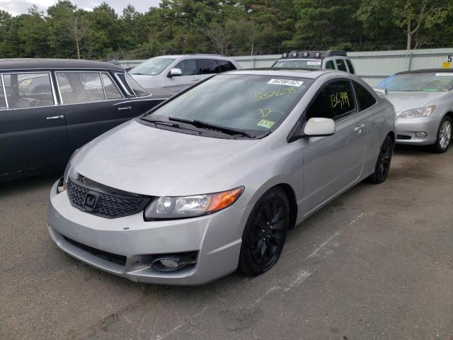 2HGFG128X9H537628 - 2009 HONDA CIVIC EX GRAY photo 2