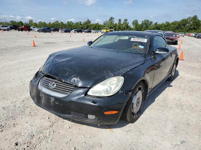 JTHFN48YX30045009 - 2003 LEXUS SC 430 BLACK photo 2