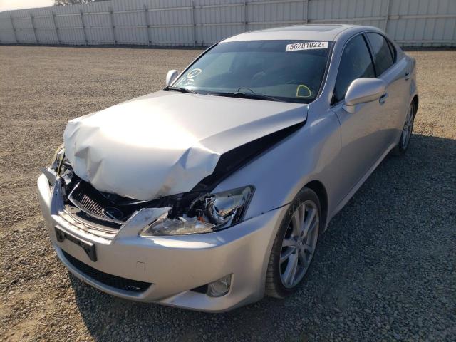 JTHBE262965002063 - 2006 LEXUS IS 350 SILVER photo 2