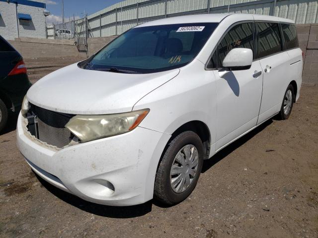 JN8AE2KP2C9046543 - 2012 NISSAN QUEST WHITE photo 2