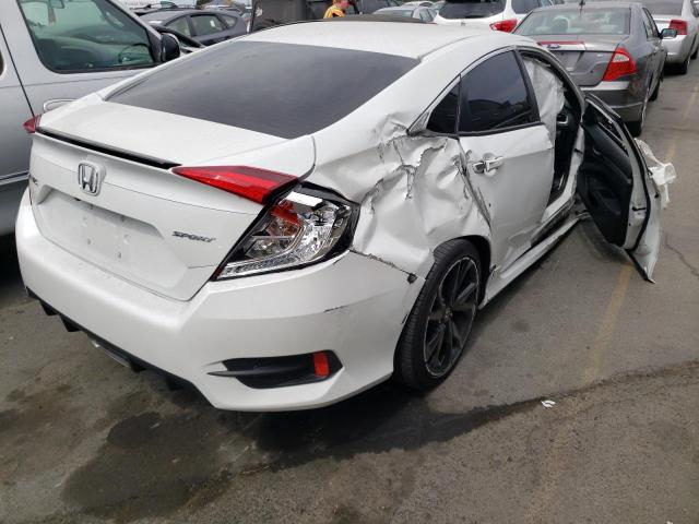 19XFC2F8XLE208635 - 2020 HONDA CIVIC SPOR WHITE photo 4