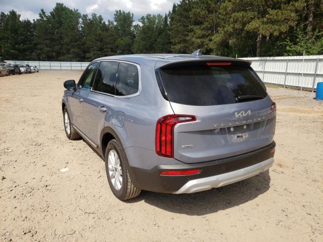 5XYP2DHC5NG247871 - 2022 KIA TELLURIDE TEAL photo 3