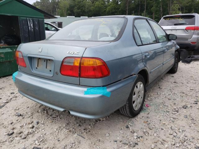 2HGEJ6615YH573684 - 2000 HONDA CIVIC BASE BLUE photo 4