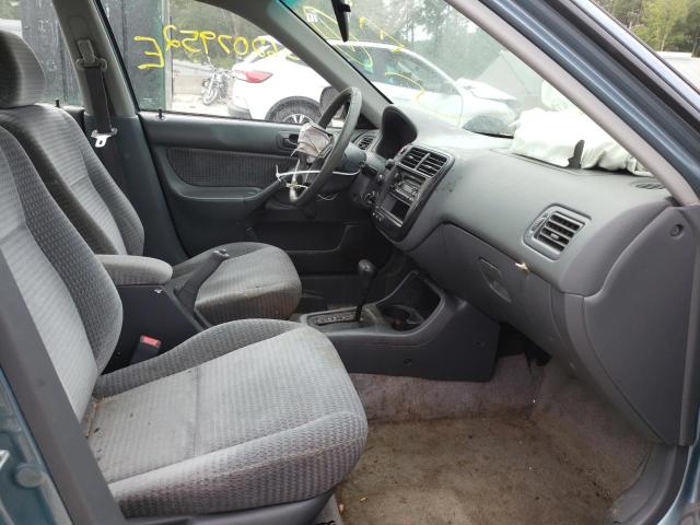 2HGEJ6615YH573684 - 2000 HONDA CIVIC BASE BLUE photo 5