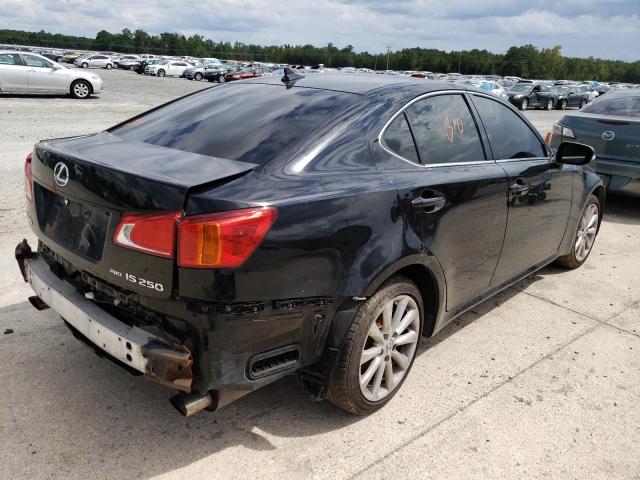 JTHCF5C29A5038948 - 2010 LEXUS IS 250 BLACK photo 4