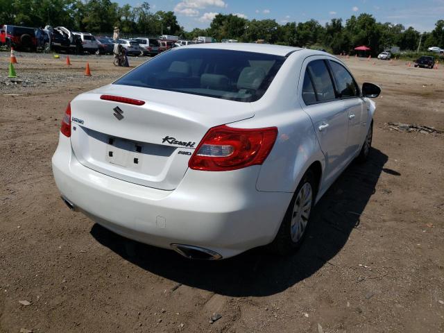 JS2RF9A10B6110196 - 2011 SUZUKI KIZASHI S WHITE photo 4