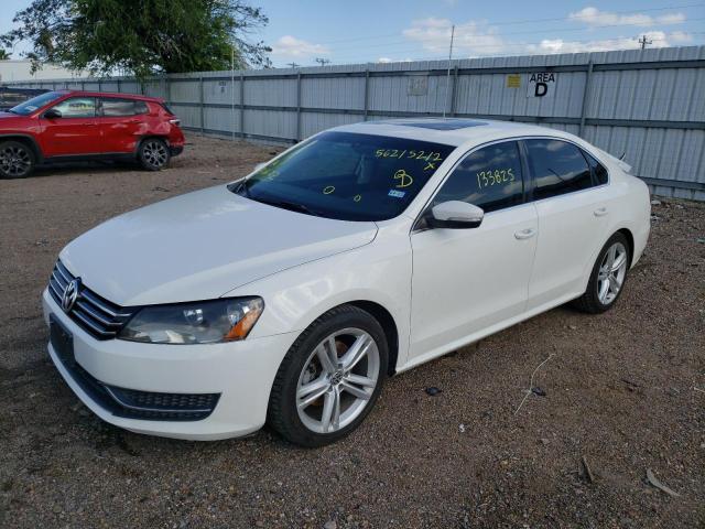 1VWBS7A37EC063037 - 2014 VOLKSWAGEN PASSAT SE WHITE photo 2