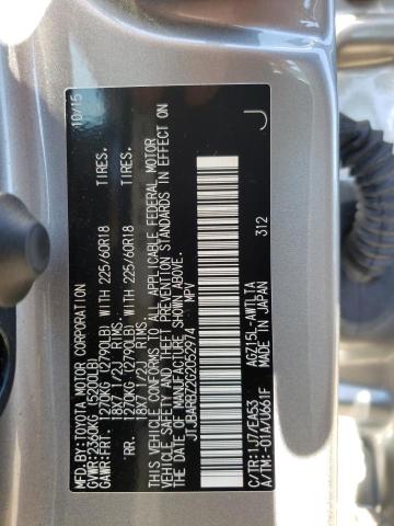 JTJBARBZ2G2052974 - 2016 LEXUS NX 200T BA SILVER photo 10