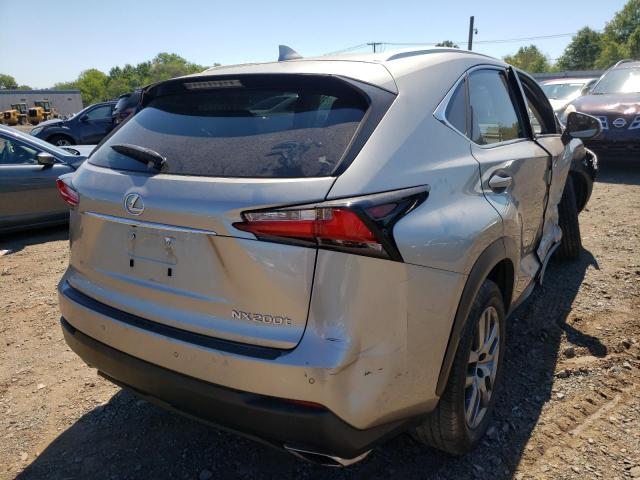 JTJBARBZ2G2052974 - 2016 LEXUS NX 200T BA SILVER photo 4