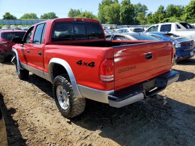 1D7HG48N93S352451 - 2003 DODGE DAKOTA QUA RED photo 3