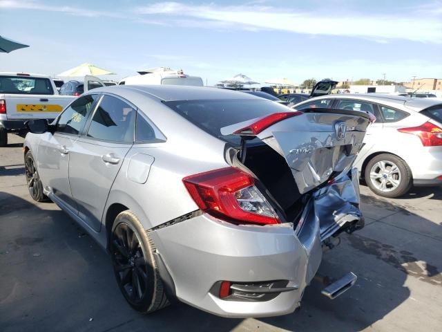 2HGFC2F8XKH505389 - 2019 HONDA CIVIC SPOR SILVER photo 3