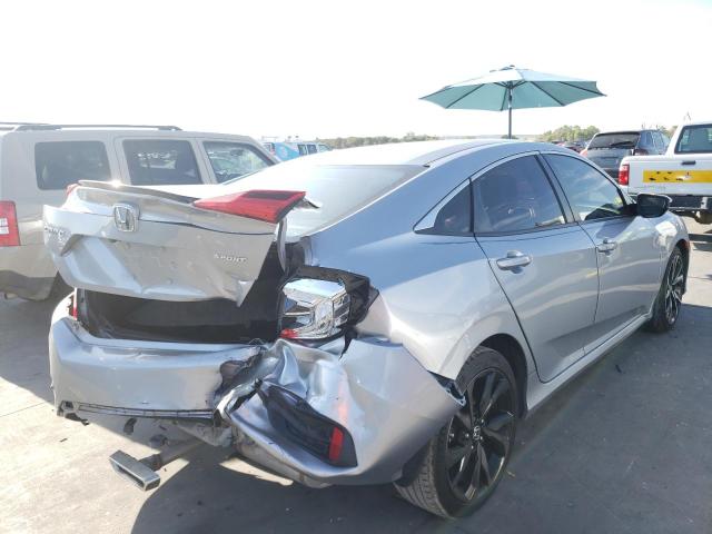 2HGFC2F8XKH505389 - 2019 HONDA CIVIC SPOR SILVER photo 4