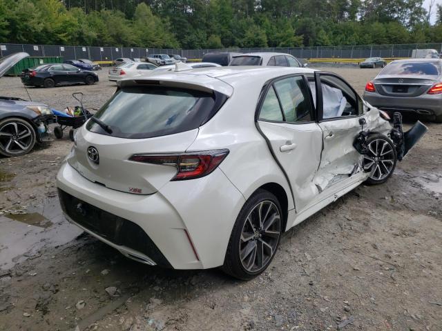 JTNA4RBE1L3089274 - 2020 TOYOTA COROLLA XS WHITE photo 4