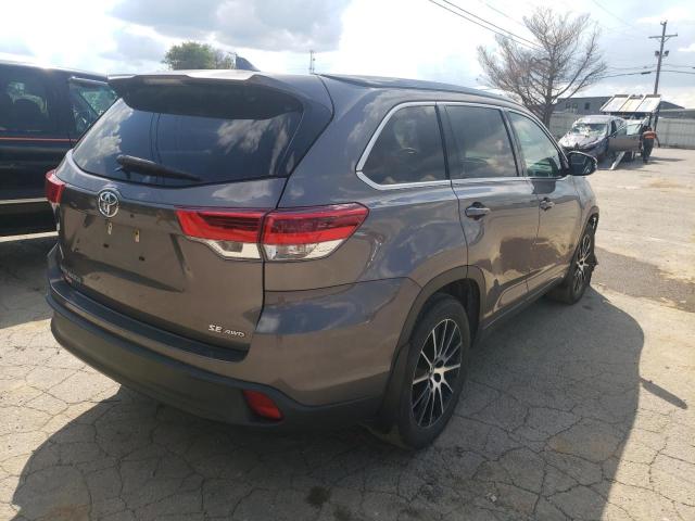 5TDJZRFH8HS391452 - 2017 TOYOTA HIGHLANDER GRAY photo 4