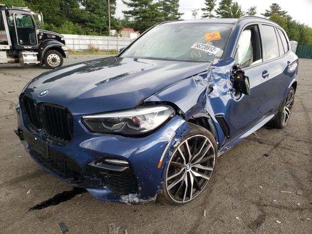 5UXCR6C56KLL12014 - 2019 BMW X5 XDRIVE4 BLUE photo 2