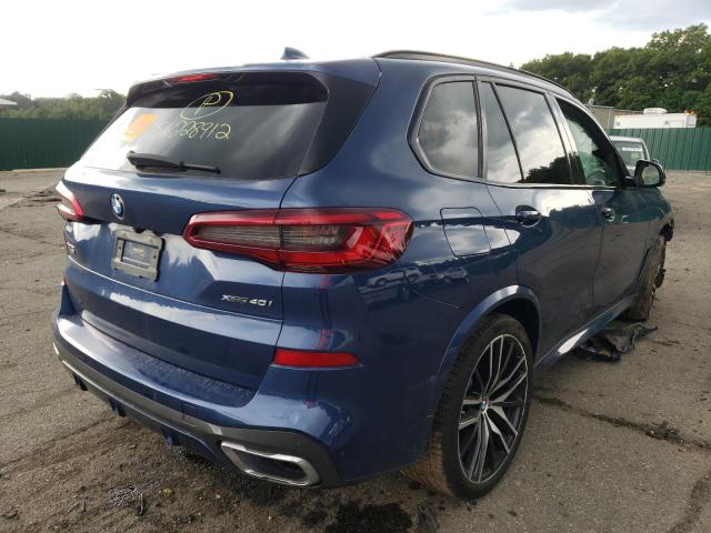 5UXCR6C56KLL12014 - 2019 BMW X5 XDRIVE4 BLUE photo 4