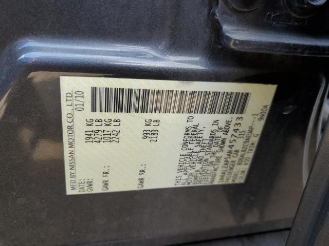 1N4AL2AP5AN457433 - 2010 NISSAN ALTIMA BAS GRAY photo 10