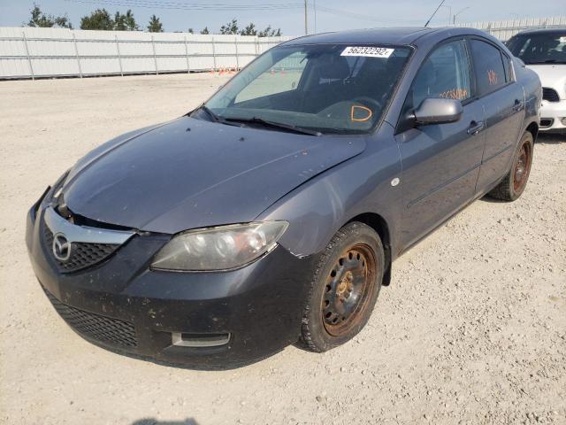 JM1BK32F571703779 - 2007 MAZDA 3 I GRAY photo 2