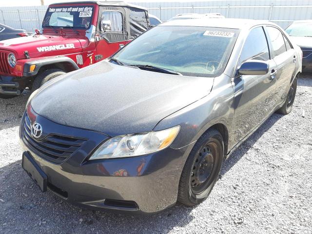 4T1BE46K78U261202 - 2008 TOYOTA CAMRY CE BLACK photo 2