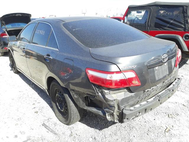 4T1BE46K78U261202 - 2008 TOYOTA CAMRY CE BLACK photo 3