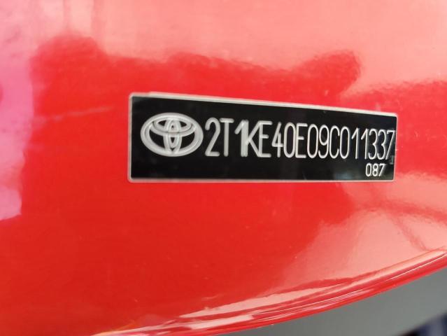 2T1KE40E09C011337 - 2009 TOYOTA MATRIX S RED photo 10