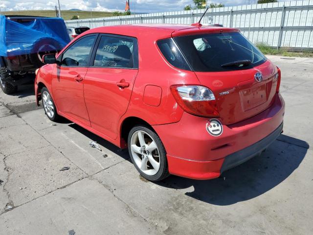 2T1KE40E09C011337 - 2009 TOYOTA MATRIX S RED photo 3