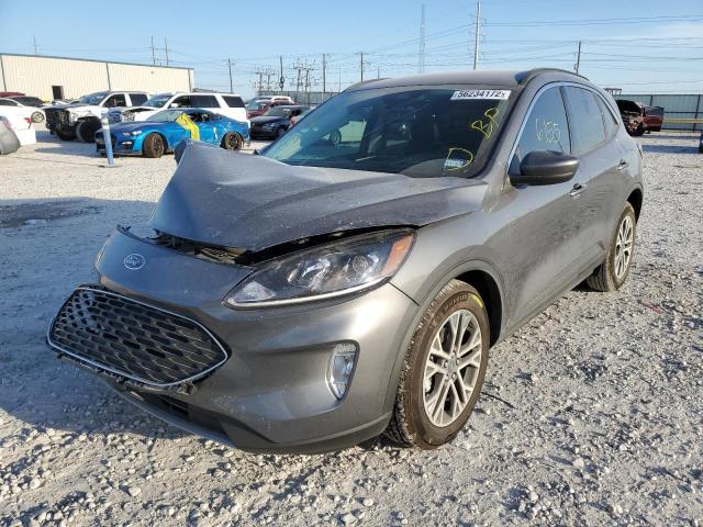 1FMCU0H63MUB14711 - 2021 FORD ESCAPE SEL GRAY photo 2