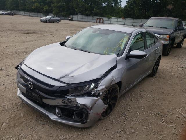 2HGFC2F83MH537488 - 2021 HONDA CIVIC SPOR SILVER photo 2