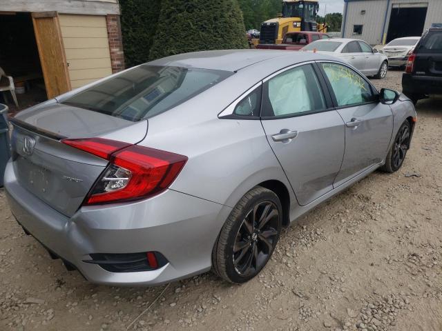 2HGFC2F83MH537488 - 2021 HONDA CIVIC SPOR SILVER photo 4