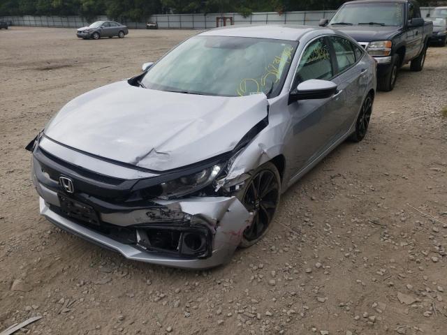2HGFC2F83MH537488 - 2021 HONDA CIVIC SPOR SILVER photo 9